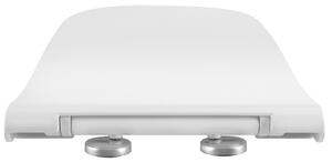 Sapho, BELLO WC sedátko s pomalým zavíráním, bílá/chrom, 100727