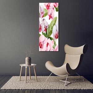 Vertikální Vertikální Foto obraz na plátně do obýváku Orchidej ocv-98952398