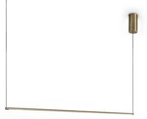 Ideal Lux Závěsné LED svítidlo ESSENCE ROUND, d.115cm, 19W Barva: Zlatá, Barva světla: 3000K