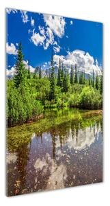 Vertikální Foto obraz skleněný svislý Jezero v horách osv-99700033
