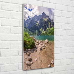 Vertikální Foto obraz skleněný svislý Jezero v horách osv-99700952