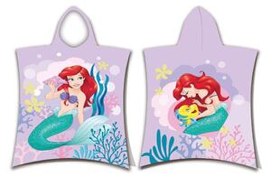 Jerry Fabrics Dětská pončo osuška - Ariel - růžová