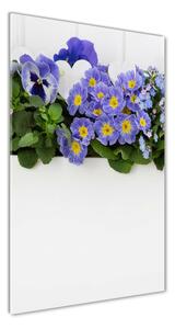 Vertikální Foto obraz skleněný svislý Fialové květiny osv-99973378