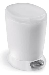 Pedálový odpadkový koš Simplehuman – 6 l, bílý plast