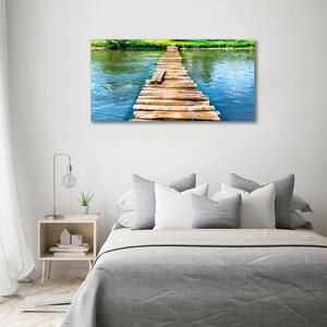 Foto obraz na plátně Dřevěný most oc-102004373