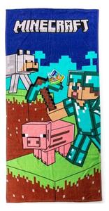 Carbotex Osuška Minecraft Objev svůj Svět 70x140 cm