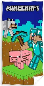 Carbotex Osuška Minecraft Objev svůj Svět 70x140 cm