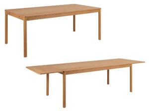 MAZZONI EXPORT PACIFIC Dub Přírodní 200x100 cm (+2 vložky po 50 cm) – DŘEVĚNÝ STŮL VE STYLU BOHO/SKANDINÁVSKÉM ROZKLÁDACÍ AŽ DO 300 cm!
