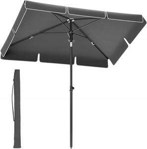 Klasický slunečník Songmics šedý 200 x 200 cm
