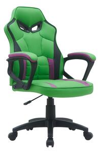 Ergonomická herní židle zelení s naklápěcím mechanismem, nosnost 120kg 101965