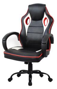 Ergonomická herní židle černá s naklápěcím mechanismem, nosnost 120kg 101973