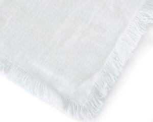 Tom Linen Povlak na polštář s třásněmi White 50x50