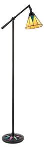 Endon 74355 - Stojací lampa Tiffany DARK STAR 1xE14/40W/230V