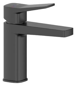 KFA Armatura 4522-825-81 - Umyvadlová baterie + výpusť MALAGA 17 cm černá