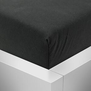 Jersey prostěradlo 140x200 Premium - Černá