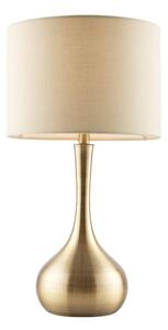 Endon 61191 - Stmívatelná stolní lampa PICCADILLY 1xE14/40W/230V mosaz/béžová