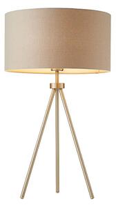 Endon 66986 - Stolní lampa TRI 1xE27/40W/230V mosaz/béžová