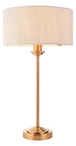 Endon 110728 - Stolní lampa HIGHCLERE 1xE14/7W/230V béžová/mosaz