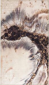 Krémovo-hnědý pratelný koberec 80x50 cm - Vitaus