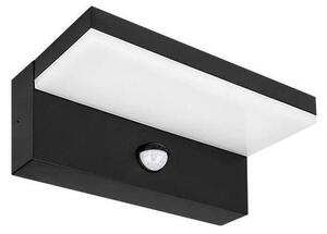 LED Venkovní nástěnné svítidlo se senzorem LED/9W/230V 4000K IP44 černá