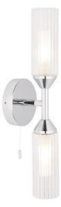 Endon 97172 - Koupelnové nástěnné svítidlo NATORI 2xG9/3W/230V IP44 lesklý chrom