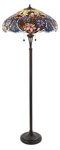 Endon 64323 - Stojací lampa Tiffany SULLIVAN 2xE27/60W/230V pr. 56 cm
