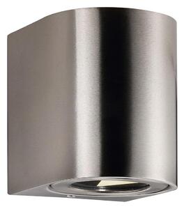 Nordlux - LED Venkovní nástěnné svítidlo CANTO 2xLED/5,5W/230V IP44 nerez