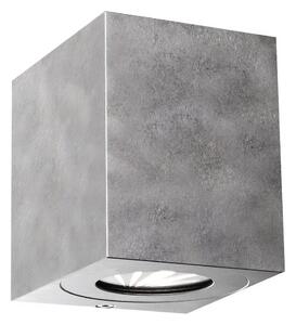 Nordlux - LED Venkovní nástěnné svítidlo CANTO 2xLED/5,5W/230V IP44 stříbrná