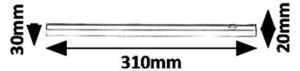Rabalux 5216 GREG - LED kuchyňské podlinkové svtítidlo, LED 4W, 400lm, 4000K, 31cm (LED úsporné svítidlo pod kuchyňskou linku v bílé barvě)
