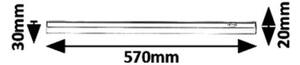 Rabalux 5217 GREG - LED kuchyňské podlinkové svtítidlo, LED 9W, 900lm, 4000K, 57cm (LED úsporné svítidlo pod kuchyňskou linku v bílé barvě)