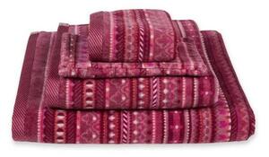 Pip Studio ručník Geometric Dark Pink 55x100 cm