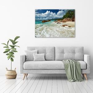 Foto obraz canvas Pláž Seychely oc-107860755