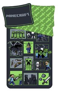 Bavlněné dětské povlečení na jednolůžko 140x200 cm Minecraft Survival Mode – Jerry Fabrics