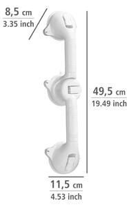 Bílé bezpečnostní držadlo do sprchy pro seniory Wenko Secura, délka 49,5 cm