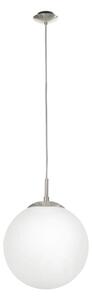 EGLO 85262 - Lustr na lanku RONDO 1xE27/60W/230V pr. 25 cm bílá