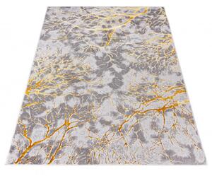 Makro Abra Kusový koberec abstraktní PALERMO N327A šedý zlatý Rozměr: 80x150 cm