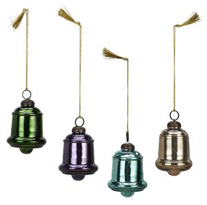 Skleněná vánoční ozdoba Christmas Bell Zelená