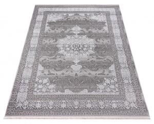 Makro Abra Kusový koberec klasický PALERMO E062A šedý bílý Rozměr: 160x230 cm