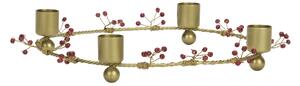 Adventní svícen Antique Brass/Beads Ø 25 cm
