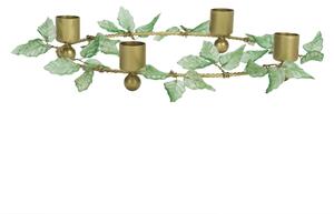 Adventní svícen Glass Leaves Ø 25 cm