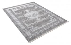 Makro Abra Kusový koberec klasický PALERMO E062A šedý bílý Rozměr: 80x150 cm