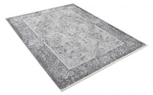 Makro Abra Kusový koberec klasický PALERMO E060A šedý bílý Rozměr: 120x170 cm