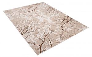 Makro Abra Kusový koberec moderní PALERMO N327A béžový hnědý Rozměr: 80x150 cm