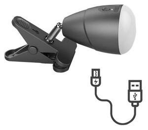 LED Lampička KLIP s USB nabíjením LED/5W/5V 4000K