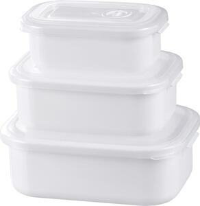 Dóza MagicHome Lunchbox set MB41, obdĺžniková, otvárateľné veko, sada 3 ks, 700/1300/2100 ml
