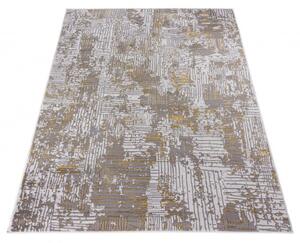 Makro Abra Kusový koberec abstraktní PALERMO K134H šedý zlatý Rozměr: 200x300 cm
