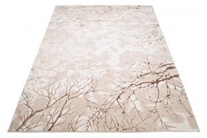 Makro Abra Kusový koberec moderní PALERMO N327A béžový hnědý Rozměr: 80x150 cm