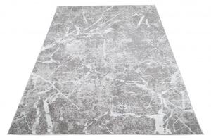 Makro Abra Kusový koberec abstraktní PALERMO E365A šedý bílý Rozměr: 80x200 cm
