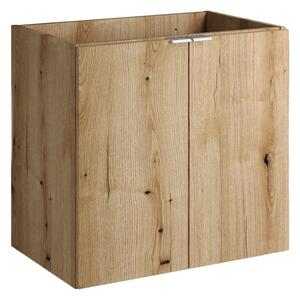 COMAD Závěsná skříňka pod umyvadlo - NOVA 82-60-2D oak, šířka 60 cm, dub evoke