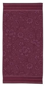 Pip Studio Jasmine Jacquard froté ručník 70x140cm, tmavě růžový (froté ručník 70x140cm)